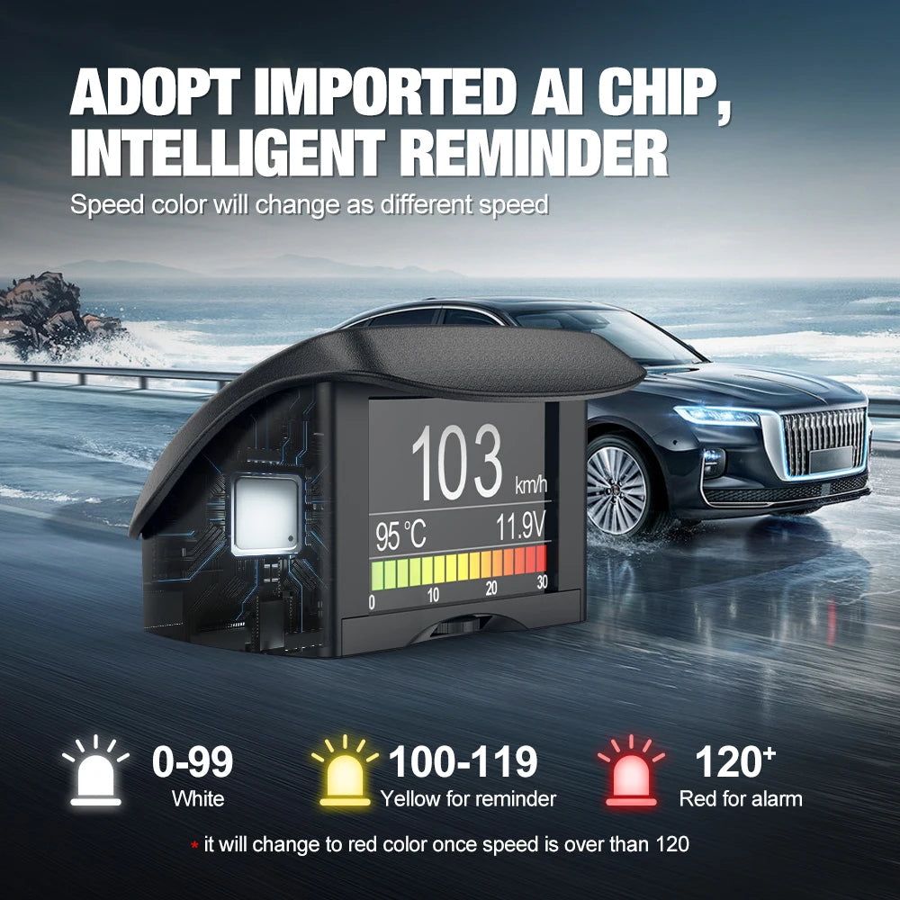 ANCEL A202 On-board Computer Car Digital Computer Display Speed Fuel Consumption Temperature Gauge OBD2 Automobile Scanner - Daisan Mart