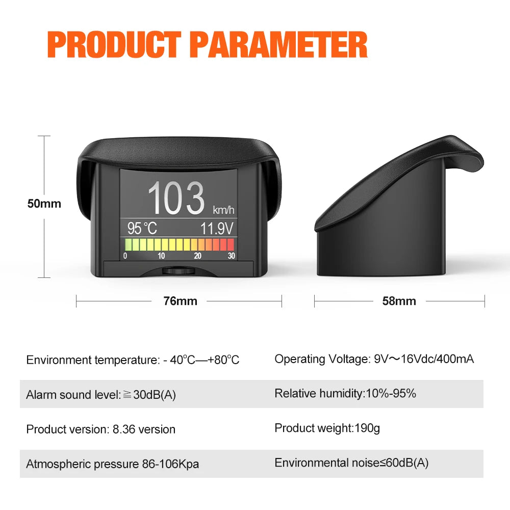ANCEL A202 On-board Computer Car Digital Computer Display Speed Fuel Consumption Temperature Gauge OBD2 Automobile Scanner - Daisan Mart