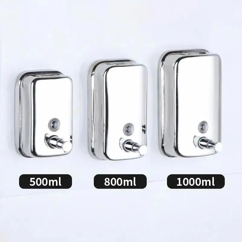 Bình Xà Phòng Inox 304 Treo Tường 500-1000ml Nhà Tắm - Daisan Mart