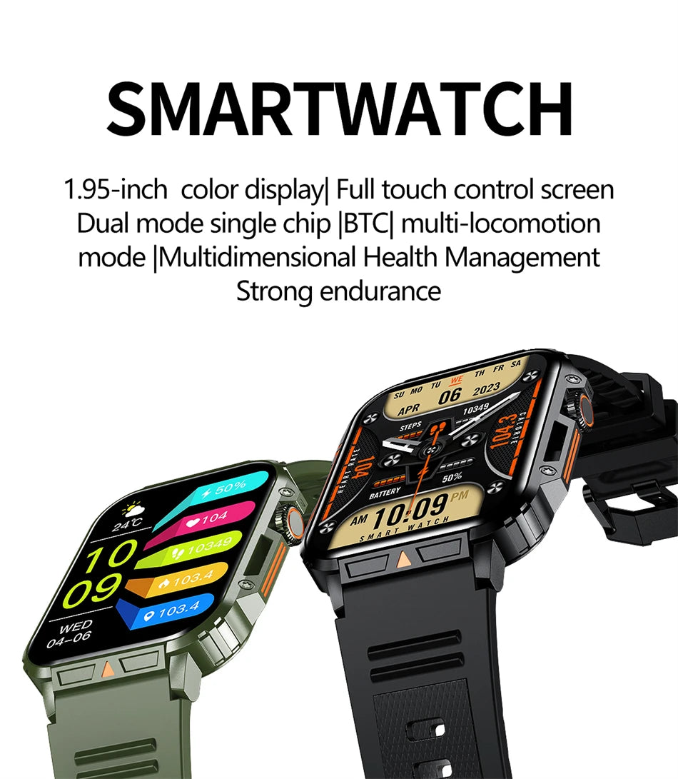 SmartWatch Nam 1.95 - Chống Nước, Gọi Bluetooth - Daisan Mart