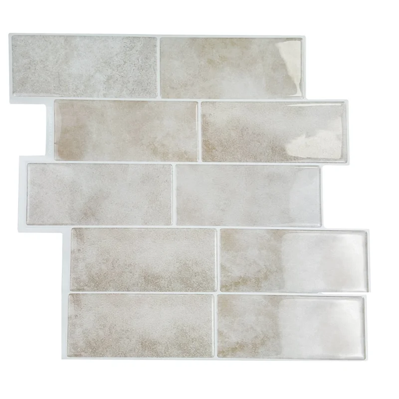 Đá Beige 10 Tấm Dán Tường Ẩm Thấp Tắm - Daisan Mart