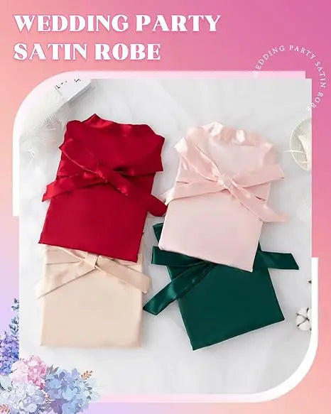 Áo choàng cưới lụa satin cho phụ dâu - Cô dâu sẵn sàng - Daisan Mart