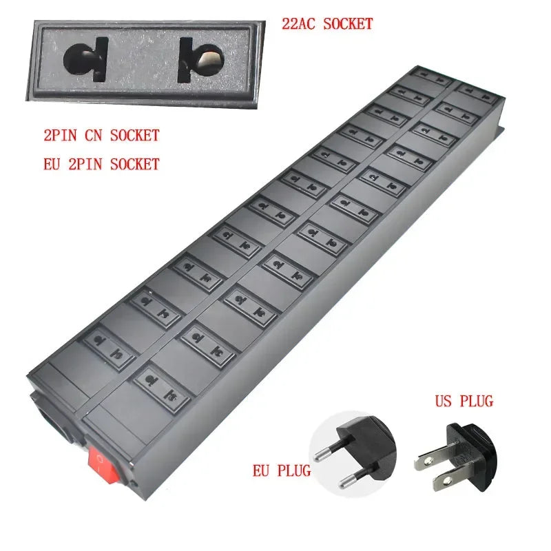 Ổ Điện Đa Năng PDU C14 16A/18 Cổng Quốc Tế - Daisan Mart