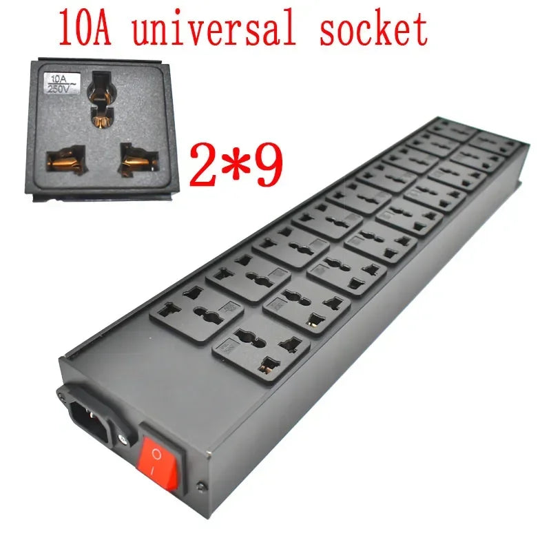 Ổ Điện Đa Năng PDU C14 16A/18 Cổng Quốc Tế - Daisan Mart
