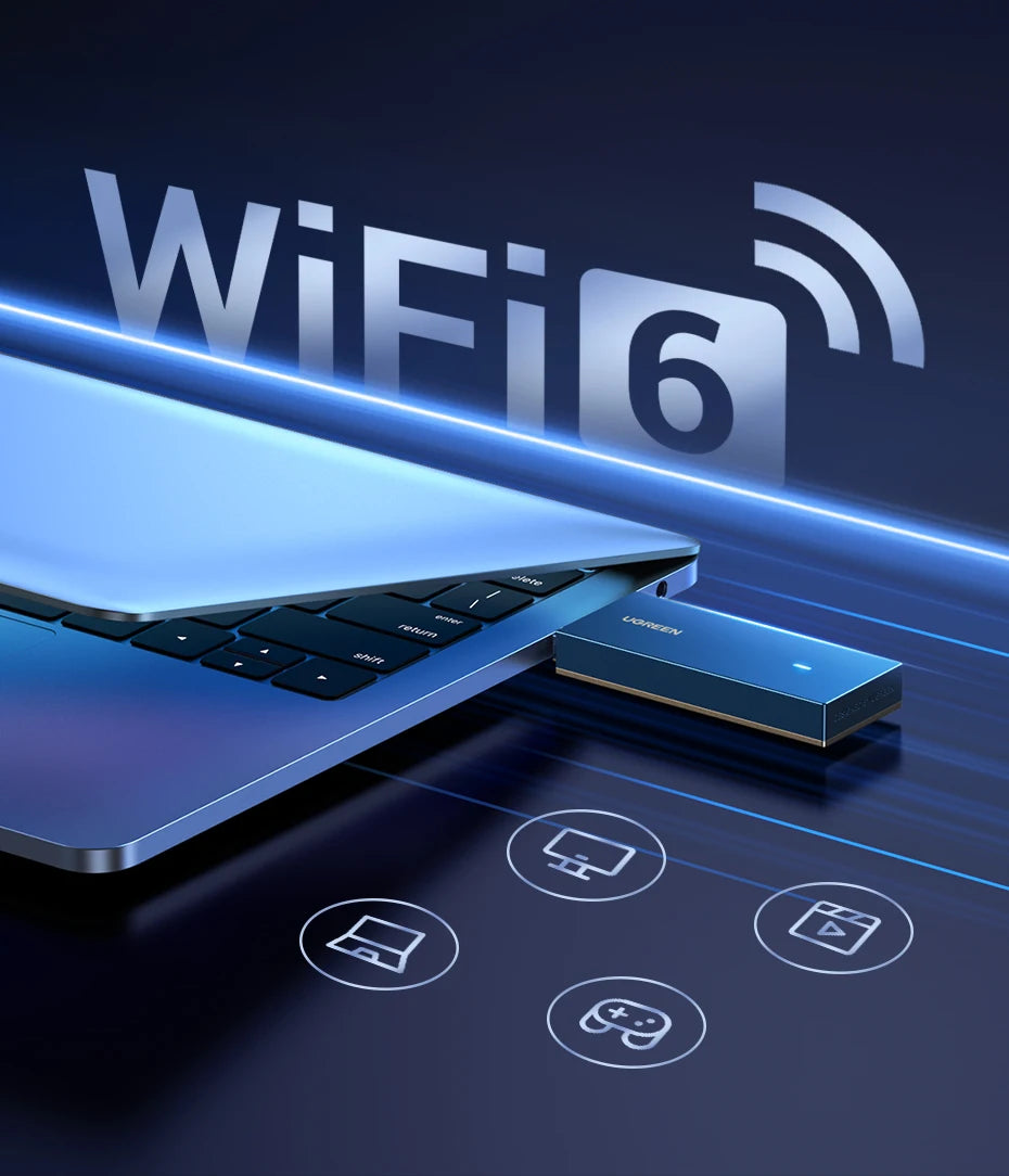 WiFi USB UGREEN AX900 - Kết Nối Siêu Tốc WiFi6 - Daisan Mart