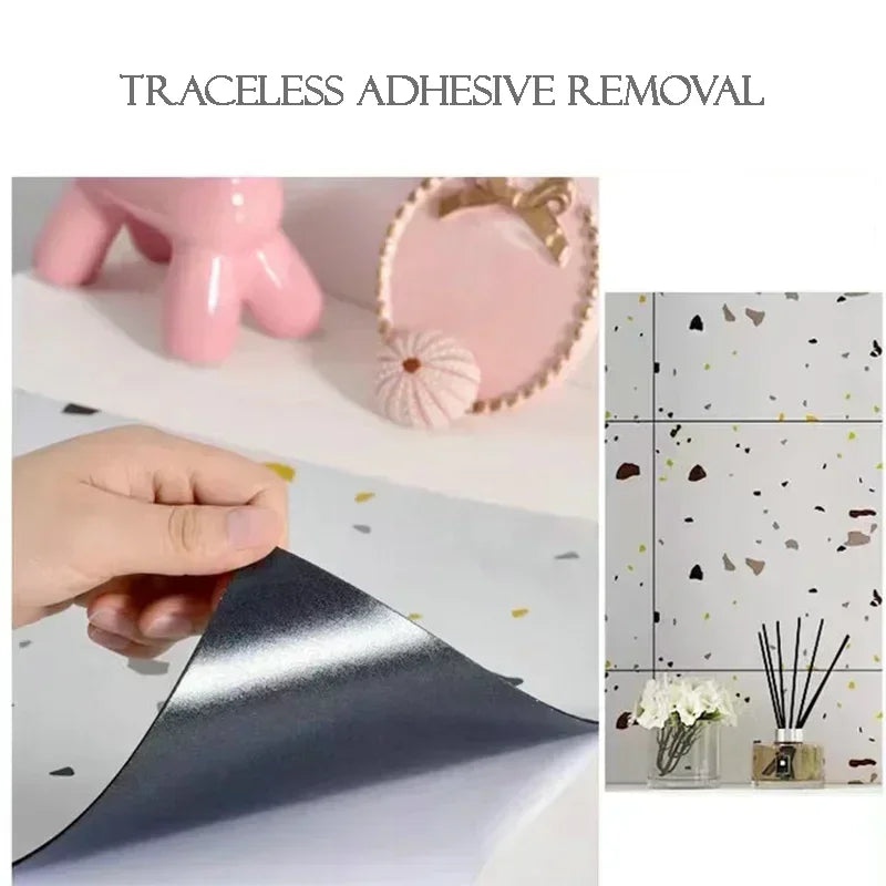 Decal Gạch Giả Đá Chống Thấm Dán Tường Nhà Bếp 10PCS - Daisan Mart