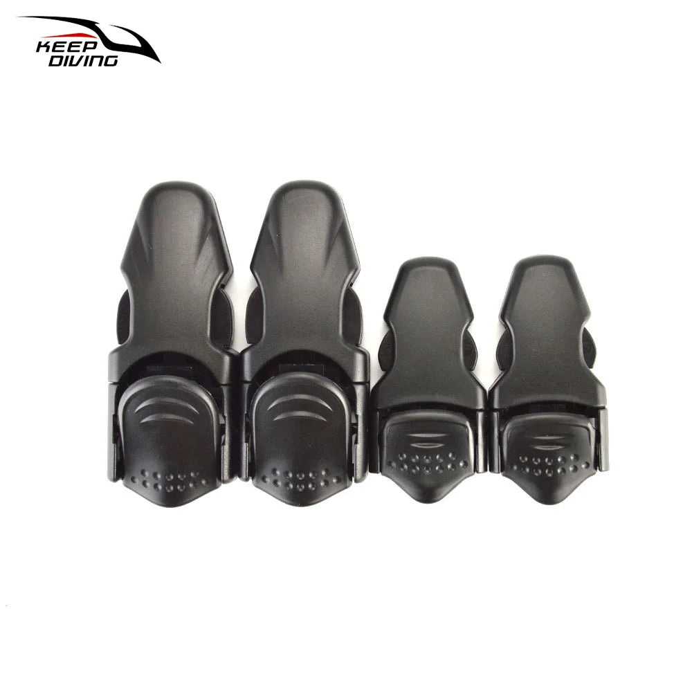 1 對潛水腳蹼帶，大號扣環，小號扣環，快拆式腳蹼帶扣環，浮潛配件