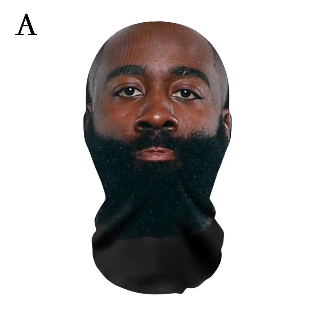 New 3D Printed Mask Full Face Mask Simulation Character Celebrity Face Funny Headgear for Fans Cosplay Role Play Face Mask - Daisan Mart