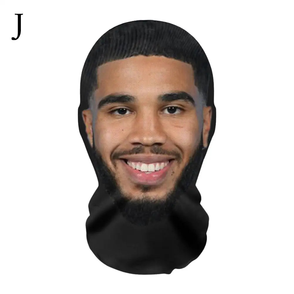 New 3D Printed Mask Full Face Mask Simulation Character Celebrity Face Funny Headgear for Fans Cosplay Role Play Face Mask - Daisan Mart