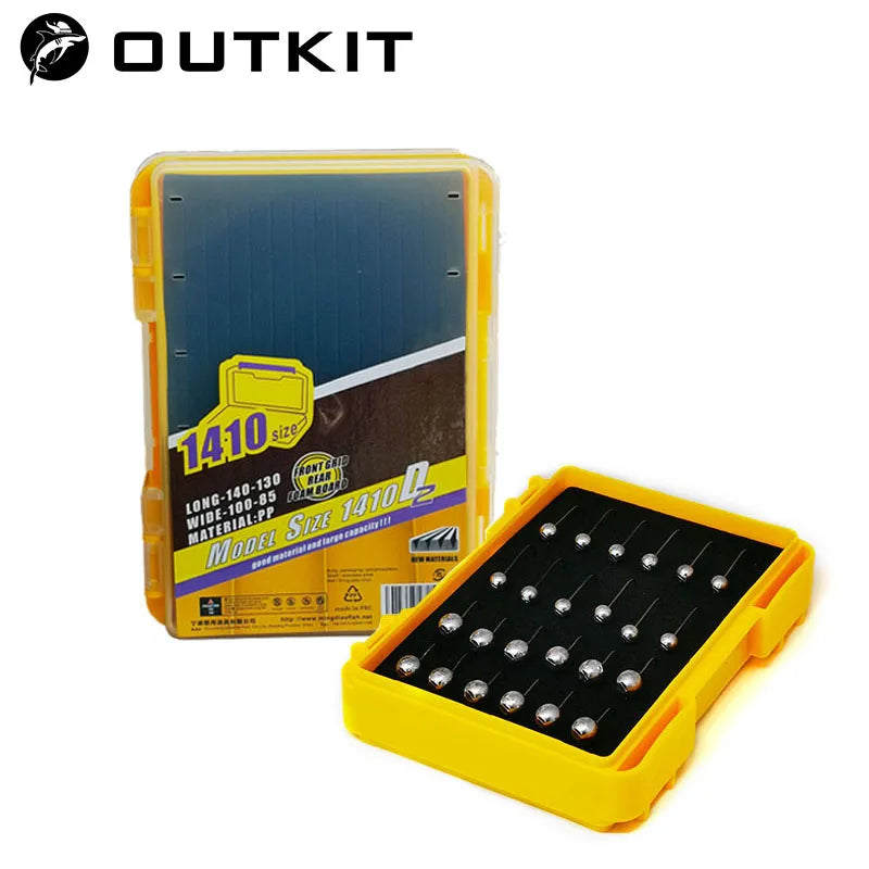 OUTKIT Double Side Fishing Tackle Boxes Fishing Lure Jig  Head Box Organizer Fishing Bait Tackle Storage Case For Blades Spinner - Daisan Mart