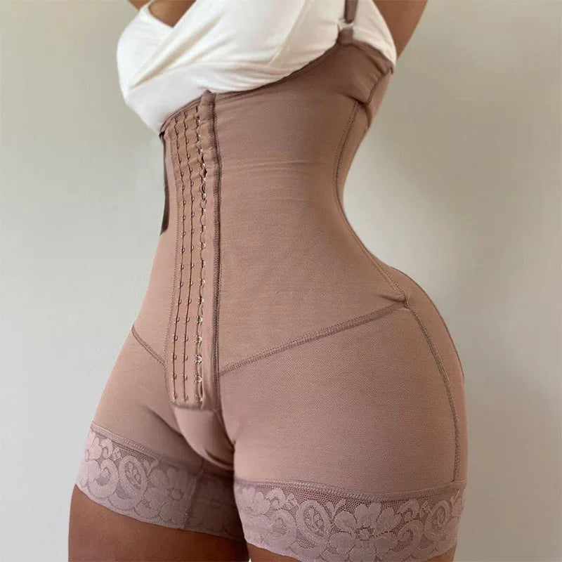AfruliA High Compression Shapewear Tummy Control Full Body Shapers Waist Trainer Bodysuits Butt Lifter Fajas Colombianas Girdles - Daisan Mart