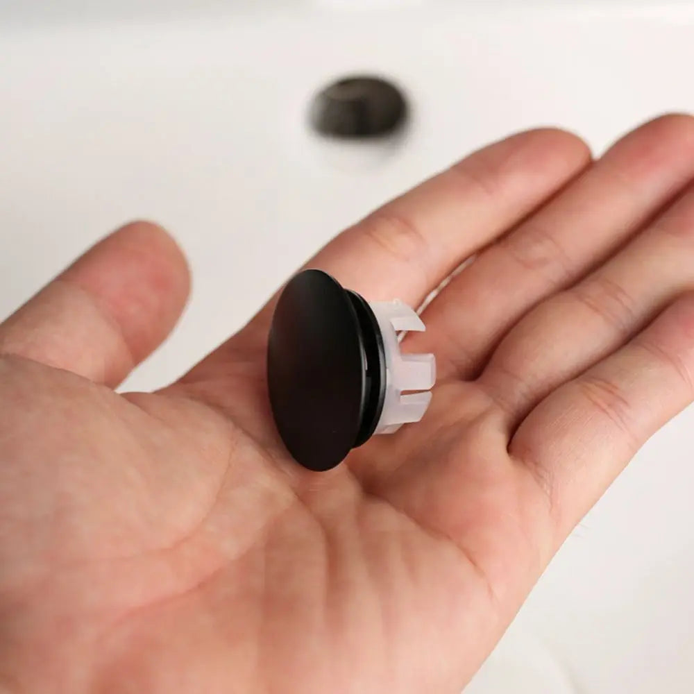 Wash Basin Round double layer Overflow Ring Plug Copper Sink Overflow Cover Trim Ring Hole Cap - Daisan Mart
