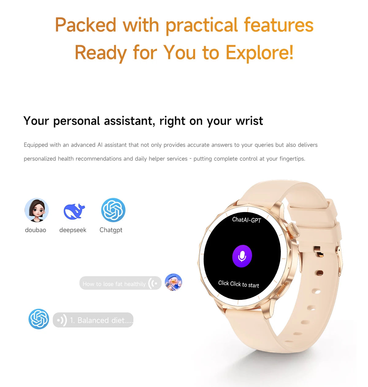 Smart Watch Women Hebrew 4GB/ROM Memory Bluetooth Network Sharing Whatsapp Messgae Reply Map Navigation Amoled Screen Smartwatch