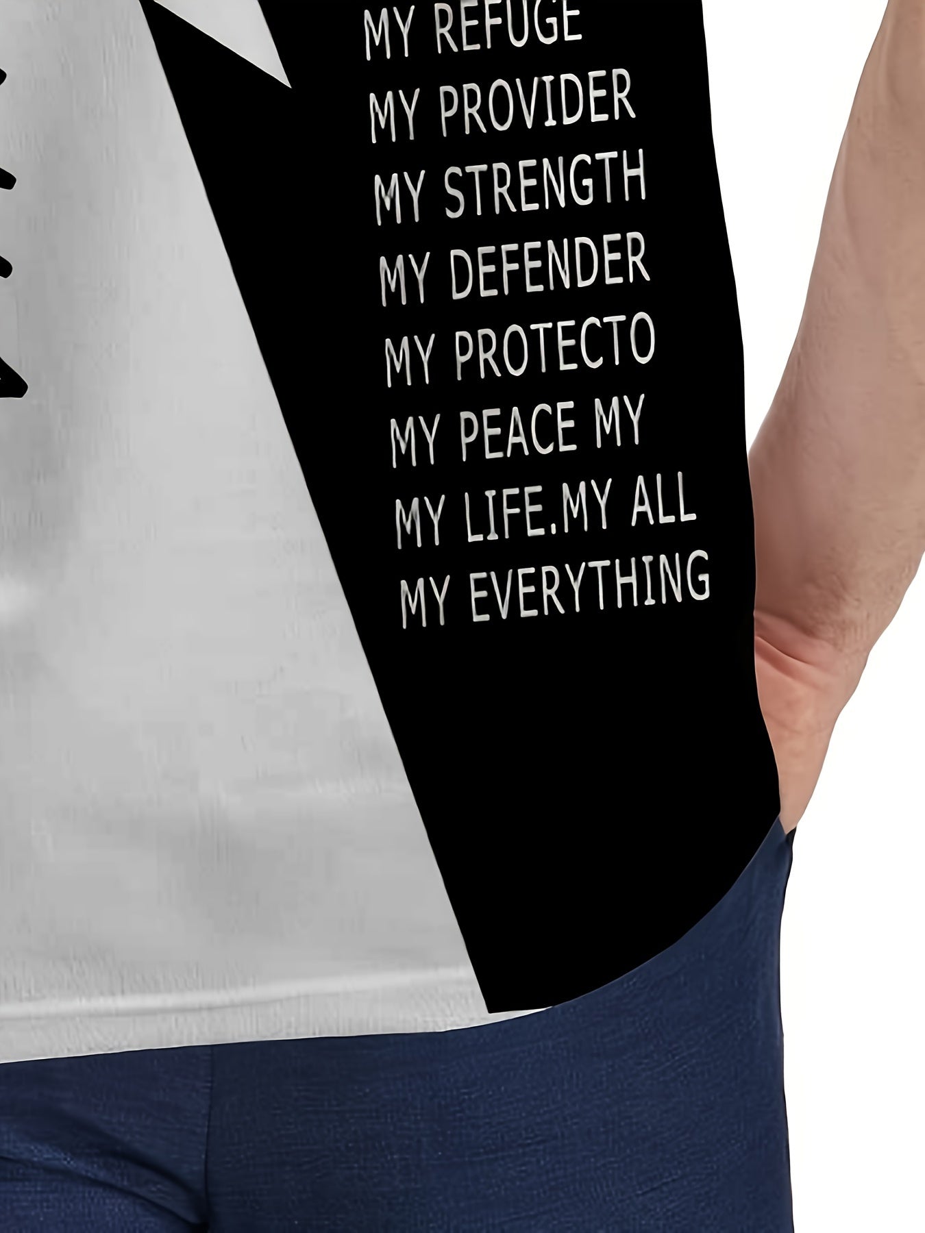 Men's Golf T-shirt Large Size Printed JESUS ​​Active Summer