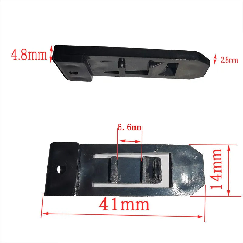 10個裝SUP槳板衝浪板鰭夾 41*14mm 卡扣式衝浪板尾夾 水分離器 滑水板魚鰭夾