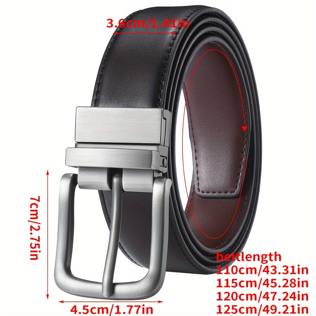 優雅男士真牛皮腰帶 - 精美禮品