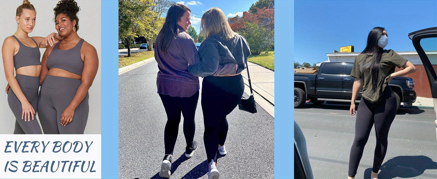 Legging Nữ Cạp Cao, Co Giãn 4X, Túi Tiện Ích, Đen Trơn