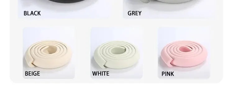 2M Child Bumper Strips Baby Safety Anti-collision Soft Table Edge L-shaped Protector Strip Safety Table Corner Protection Strips - Daisan Mart