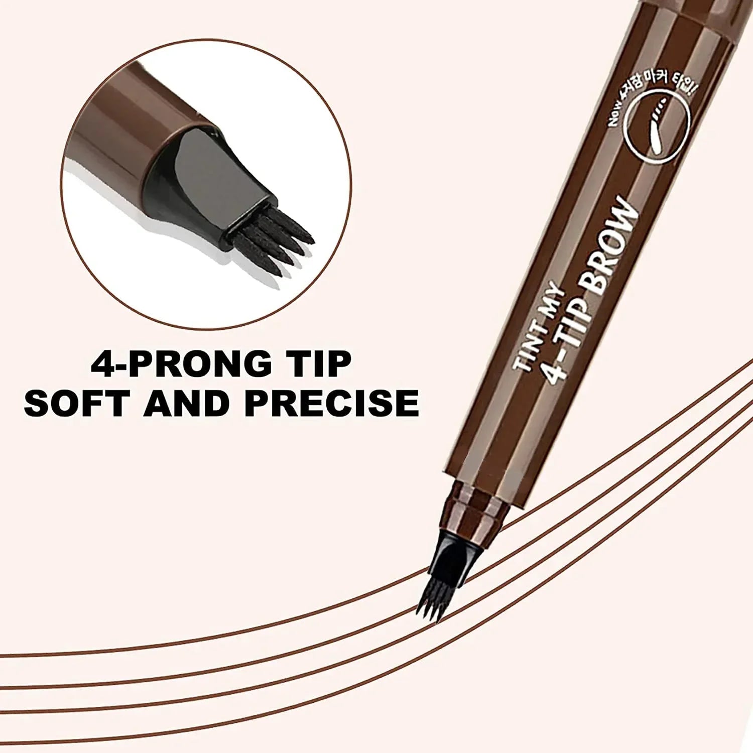 4-Nit Eyebrow Pencil, Long-lasting, Natural, Realistic
