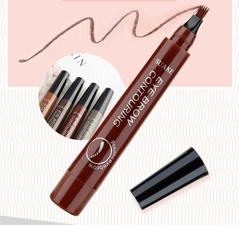 4-Nit Eyebrow Pencil, Long-lasting, Natural, Realistic