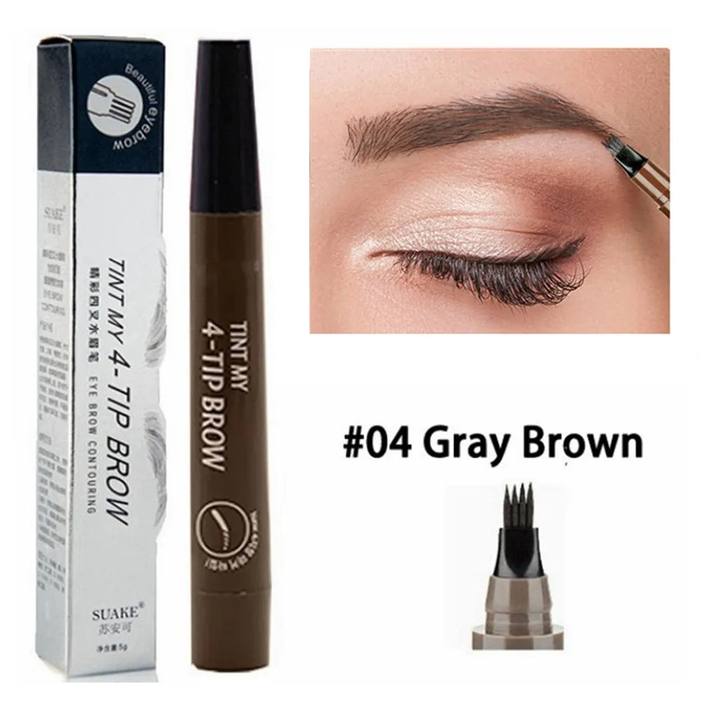 4-Nit Eyebrow Pencil, Long-lasting, Natural, Realistic