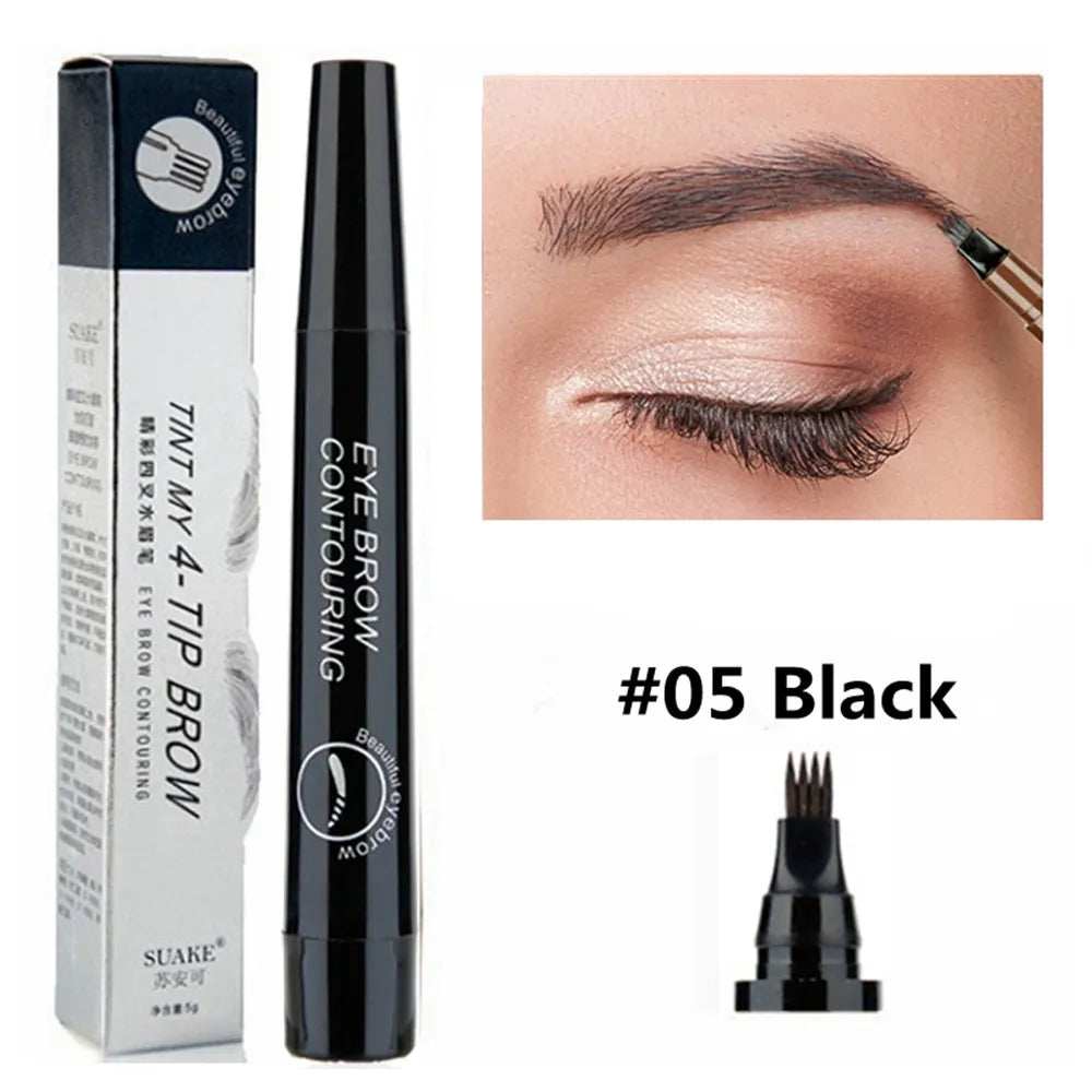 4-Nit Eyebrow Pencil, Long-lasting, Natural, Realistic