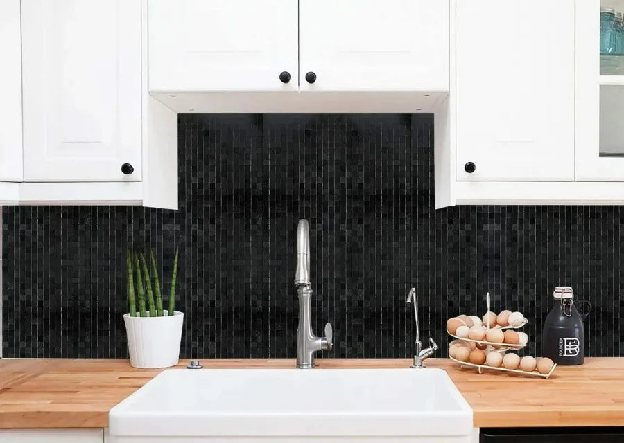 Mosaic 3D Dán Tường Kim Loại Chống Ồn Nhà Bếp - Daisan Mart