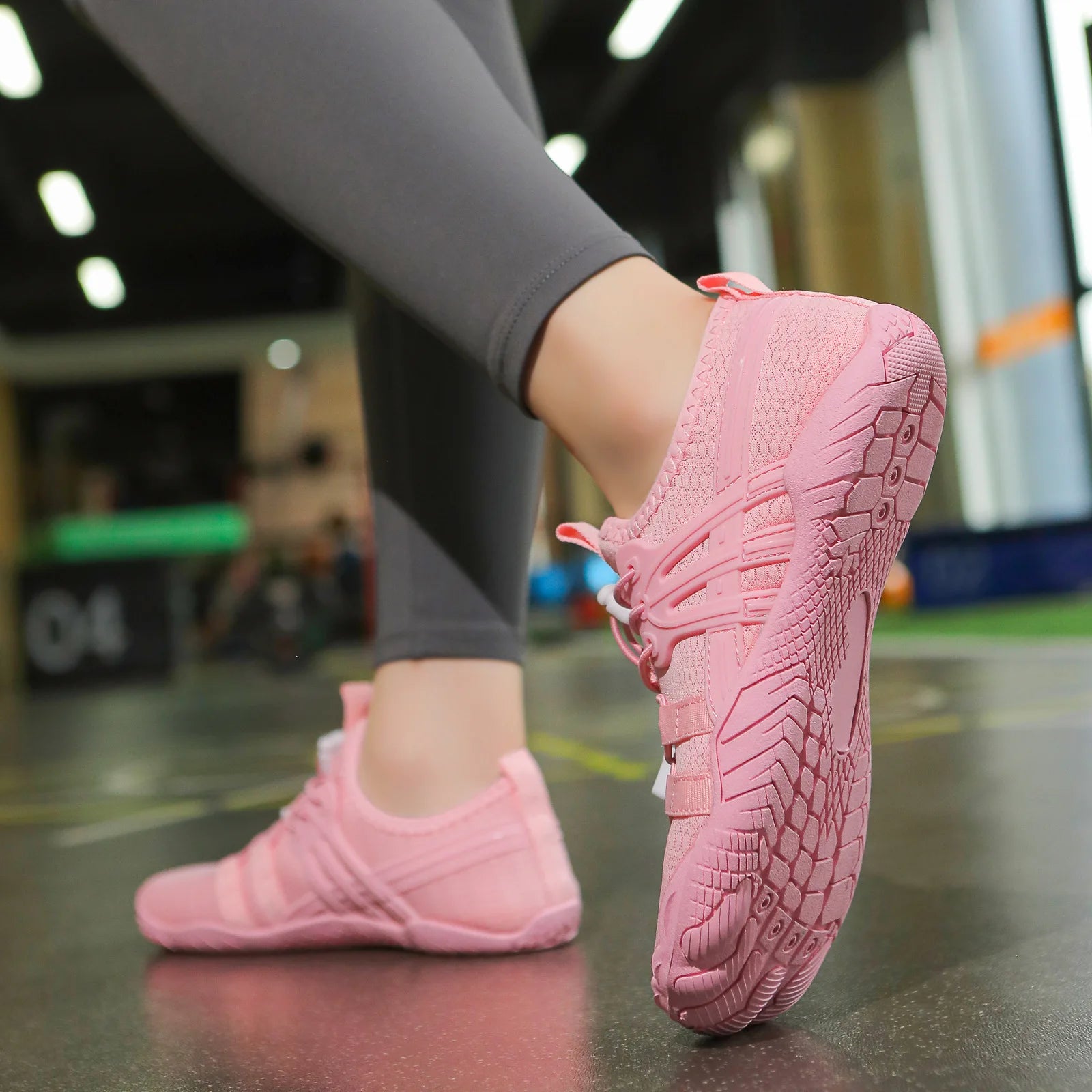 Giày Bơi Lội Trẻ Em Nữ 5 Ngón Lưới Thoáng Sắc Màu