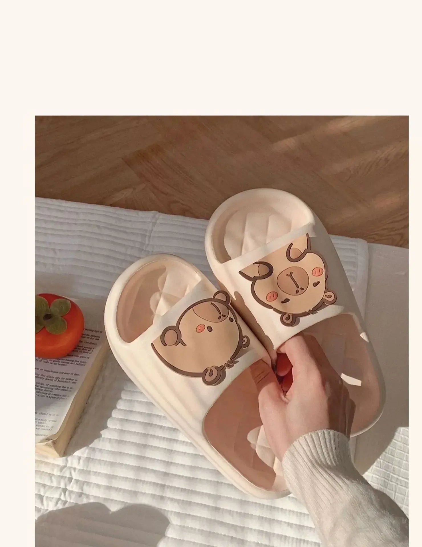 Dép Nữ Kapibara Mây Dễ Thương Đi Biển Nhà êm - Daisan Mart