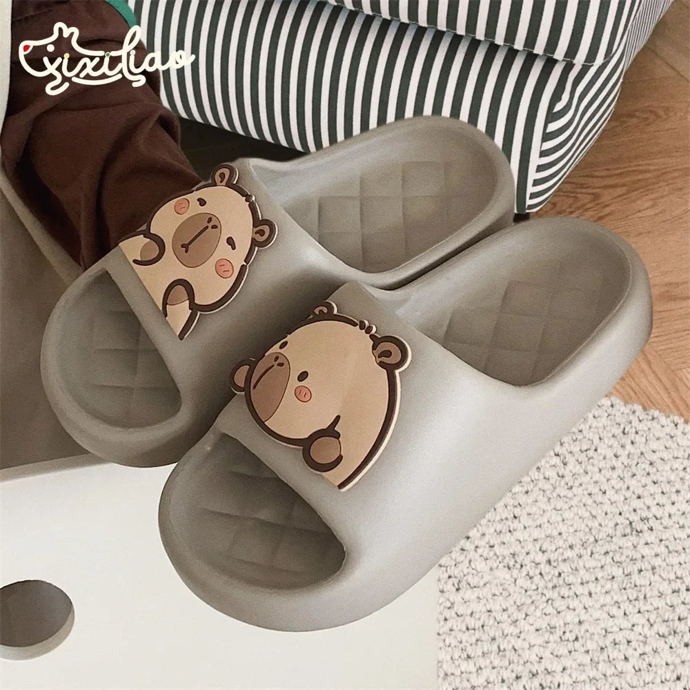 Dép Nữ Kapibara Mây Dễ Thương Đi Biển Nhà êm - Daisan Mart