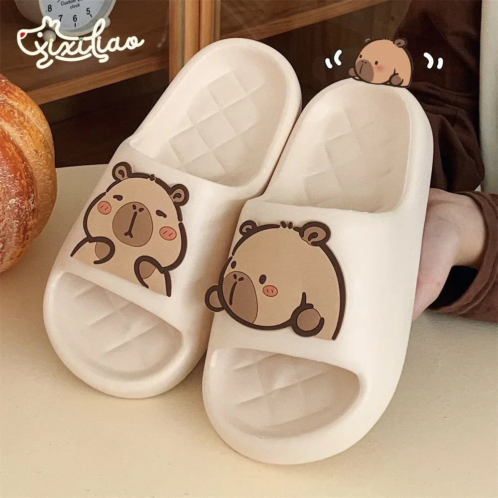Dép Nữ Kapibara Mây Dễ Thương Đi Biển Nhà êm - Daisan Mart