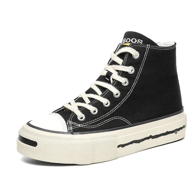 Giày Sneaker Nam Cổ Cao Phong Cách Đường Phố Xanh - Daisan Mart