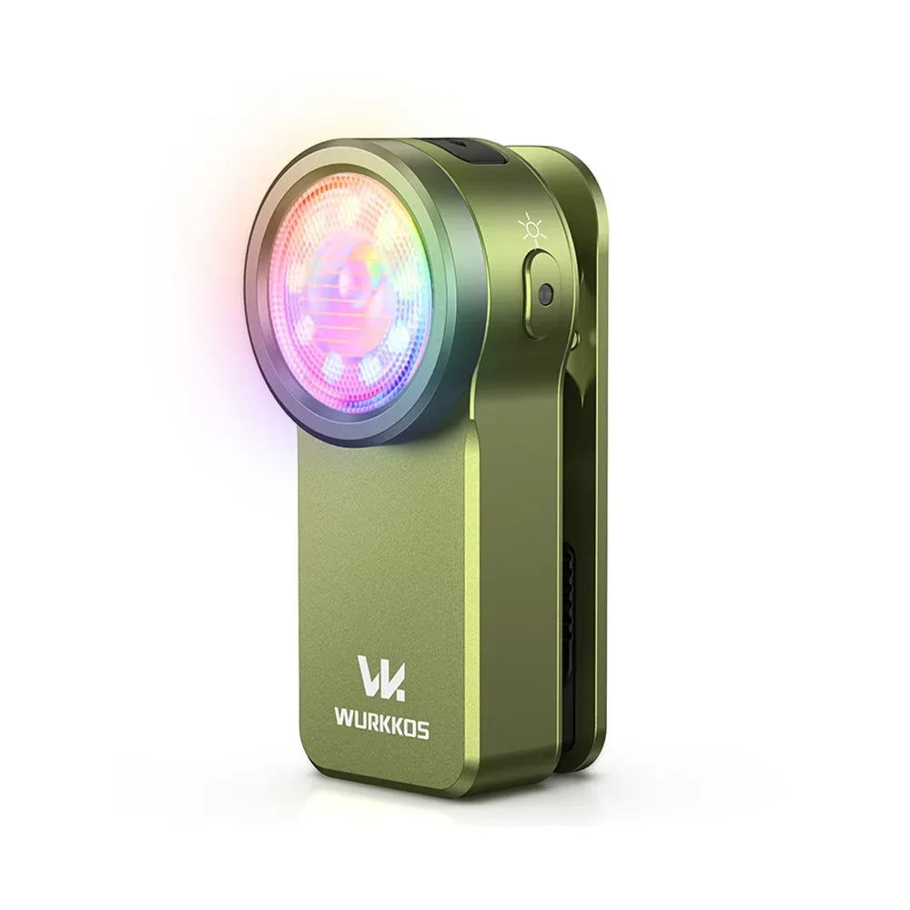 Wurkkos HD03 680LM Mini Clip Light USB C Rechargeable Pocket Flashlight Spotlight/Floodlight Portable EDC RGB Torch with Magnet - Daisan Mart