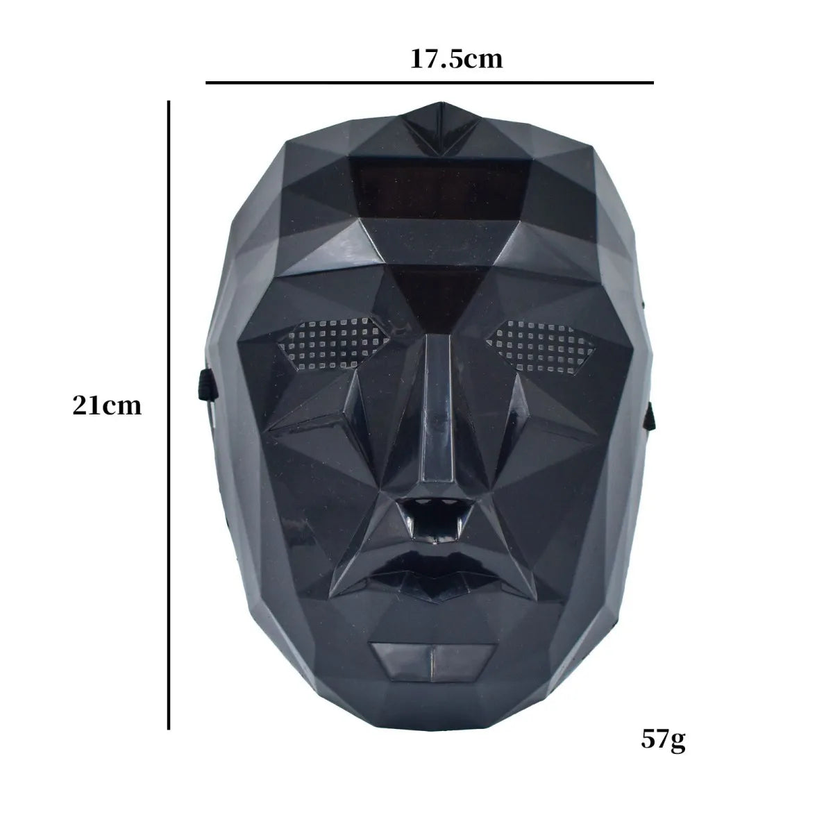 A black decorative mask, featuring a festive design, is ideal for cosplay parties, gala events, and decorative purposes. - Daisan Mart