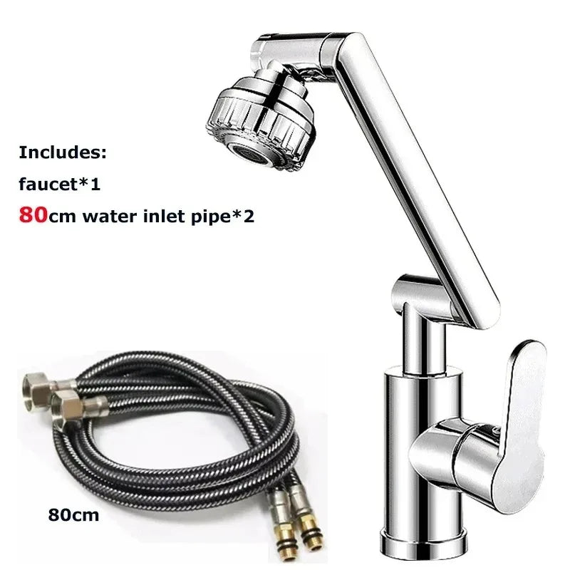 Vòi Xoay Đa Năng Nhiệt Độ Kép Cho Chậu Rửa Bếp & Tắm - Daisan Mart