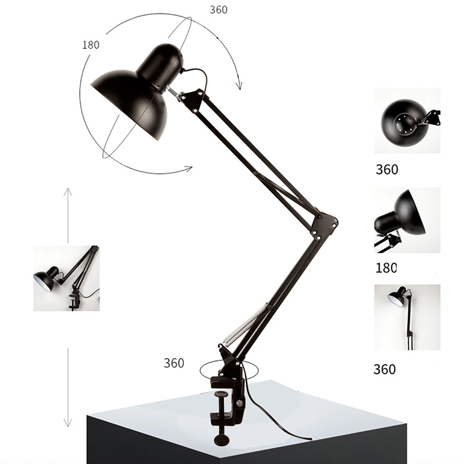 Đèn Bàn Gấp LED Kẹp Bàn Học Văn Phòng Thông Minh - Daisan Mart