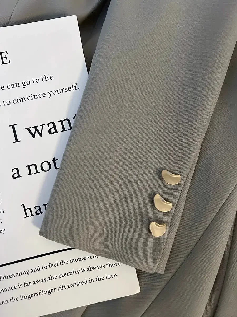 Blazer Nữ Công Sở - Áo Khoác Mùa Thu Hàn Quốc Sành Điệu