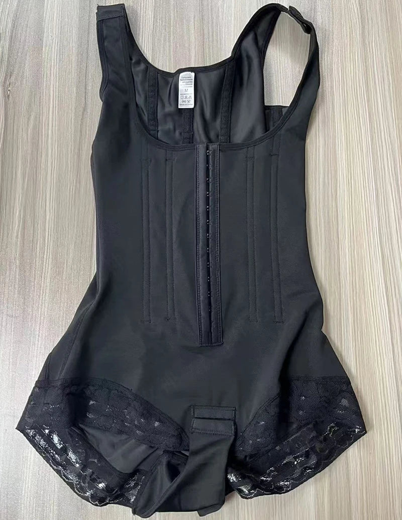 Full Body Shaper High Compression Shapewear 9 Steel Bone Waist Trainer Fajas Colombianas Girdle Corset Bodysuits Underwear Strap - Daisan Mart