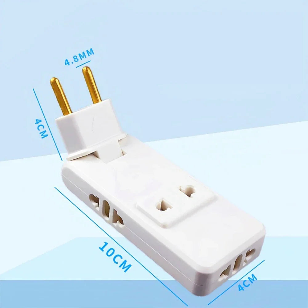 Ổ Cắm Đa Năng 4 Trong 1 Du Lịch EU Xoay 180 Độ
