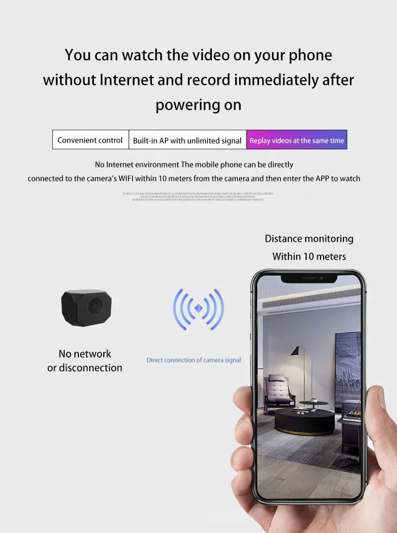 Camera An Ninh Mini 4K WiFi HD - Giám Sát Từ Xa 2026 - Daisan Mart