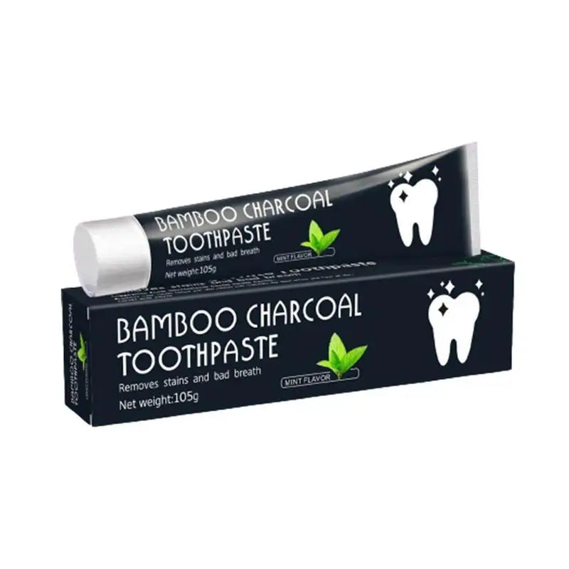 Natural Bamboo Charcoal Mint Flavor Toothpaste Deep Clean Dispel Smoke Stains Whitening The Black Toothpaste Oral Health Care - Daisan Mart