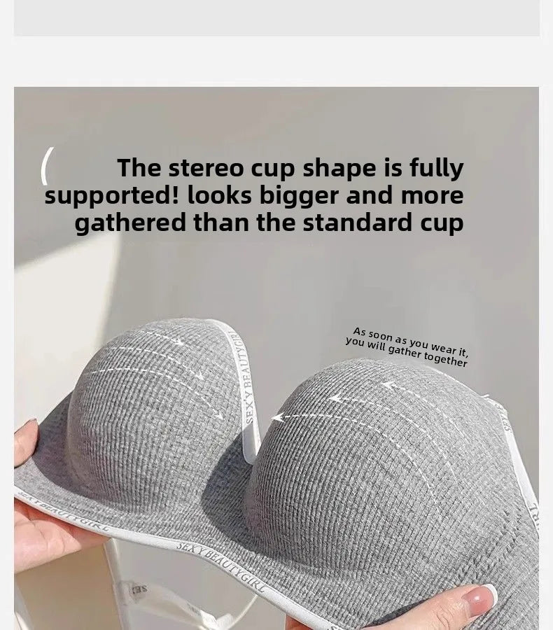 6cm Push Up Bra Without Underwire Ultra Thin For Small Breasts