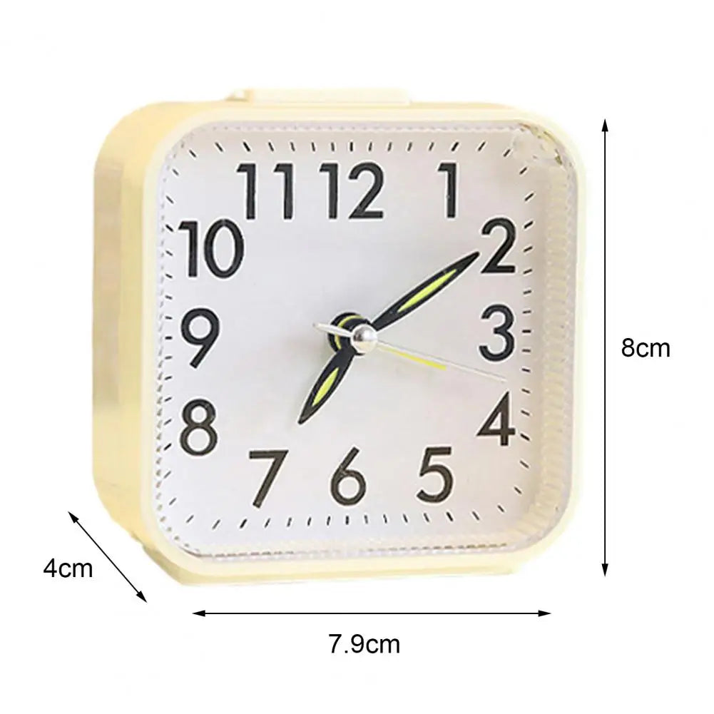 Đồng hồ báo thức không tích tắc, pin, đèn ngủ, yên tĩnh - Daisan Mart