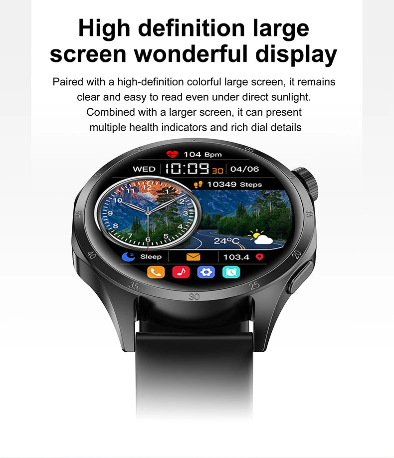 Đồng Hồ Thông Minh Nam 2025 - GPS AMOLED Chống Nước - Daisan Mart
