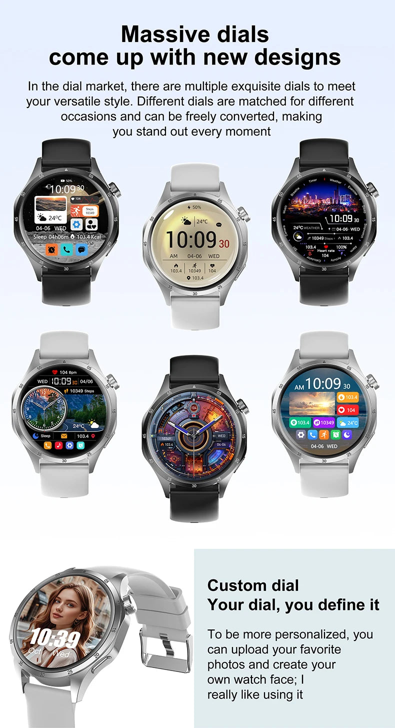 Đồng Hồ Thông Minh Nam 2025 - GPS AMOLED Chống Nước - Daisan Mart