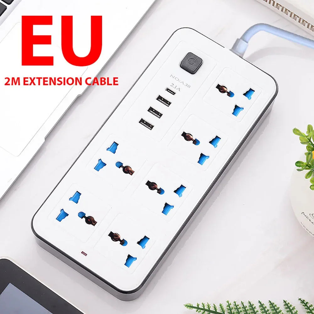 Ổ Cắm Đa Năng 3 Chân 1.8m Có Cổng USB Sạc Nhanh