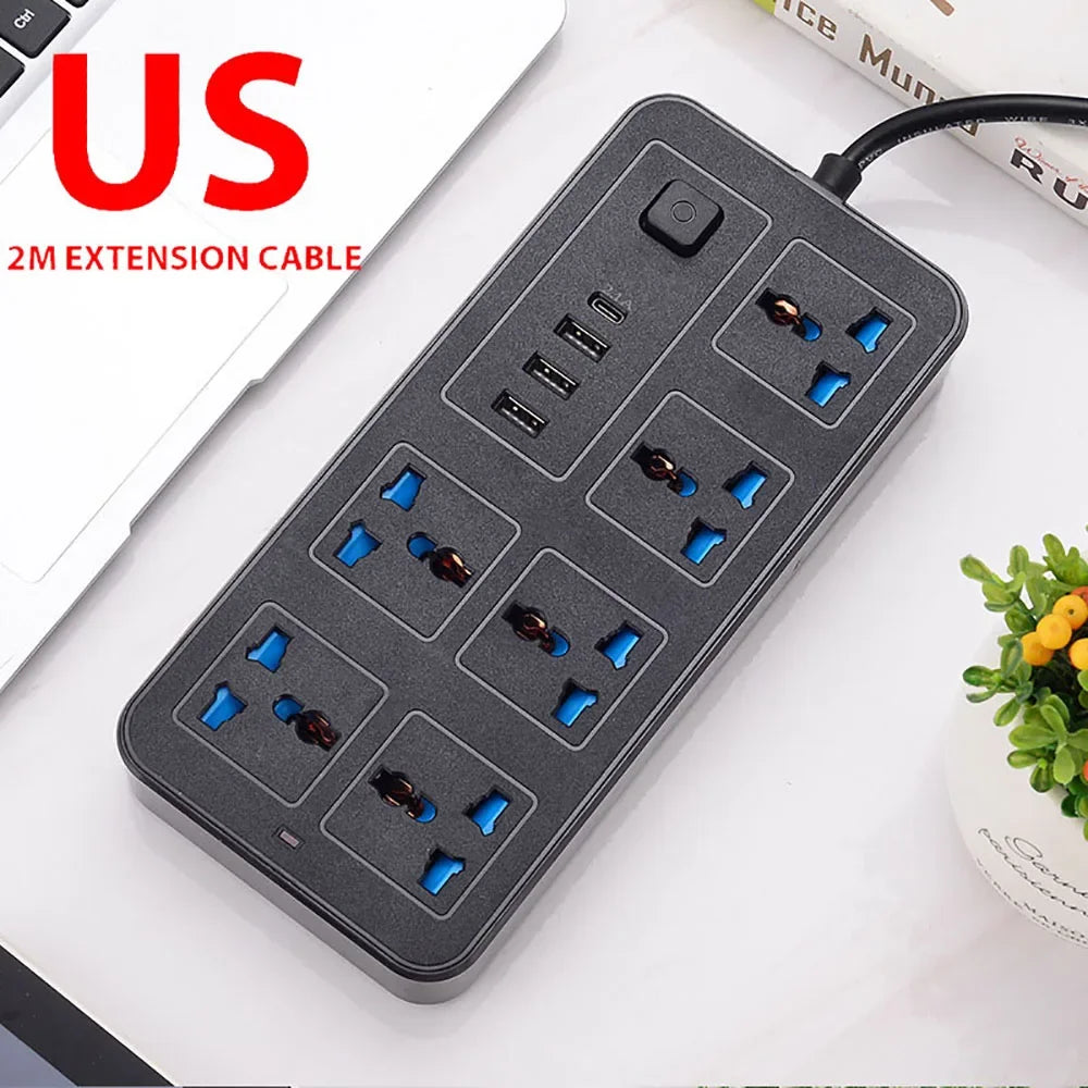 Ổ Cắm Đa Năng 3 Chân 1.8m Có Cổng USB Sạc Nhanh