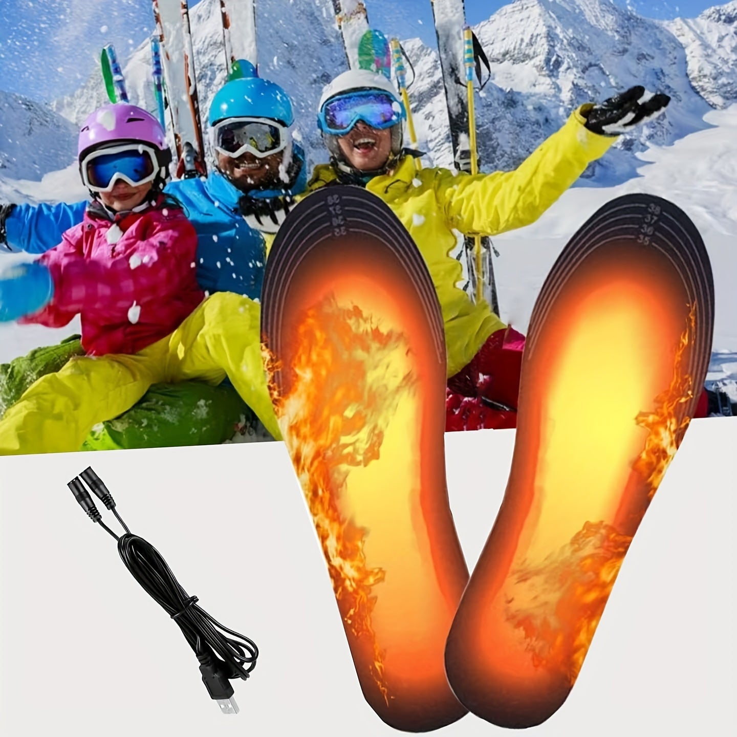 USB Electric Warm Insole - Keep Feet Warm in Winter Outdoors