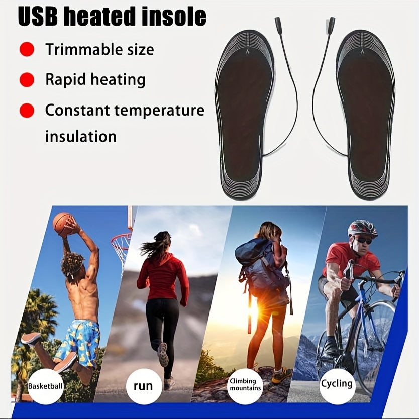 USB Electric Warm Insole - Keep Feet Warm in Winter Outdoors