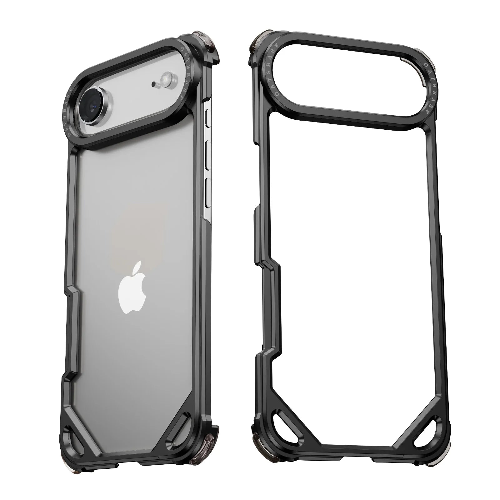 Oatsbasf Metal Phone Case for iPhone 17 Pro/Pro Max/17 Air Case Minimalist Wireless Charging Ultra-thin Bumper Protecitve Case - Daisan Mart